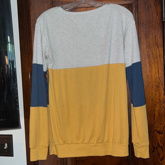 Blue and Yellow long sleeve top, Medium - Picture 3 of 3